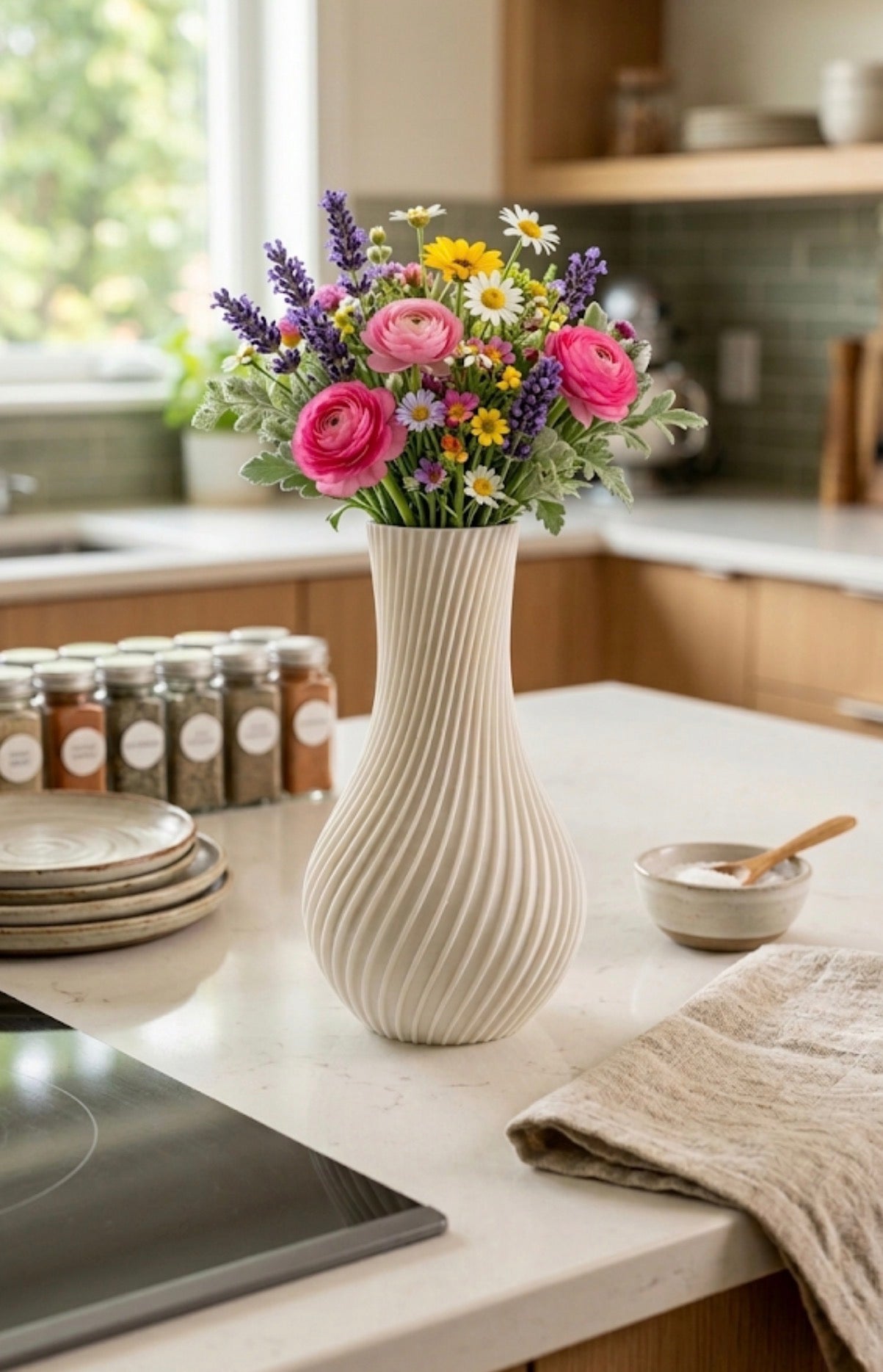 Modern Spiral Vase